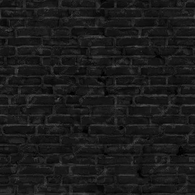 Premium Photo Black brick wall textured background