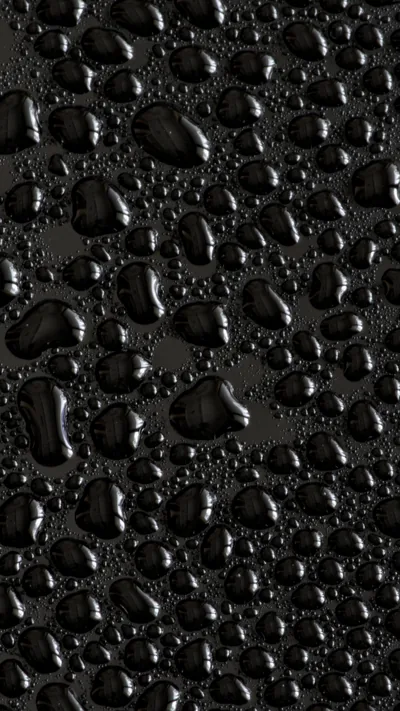Water droplets Wallpaper 4K, Black background, Texture