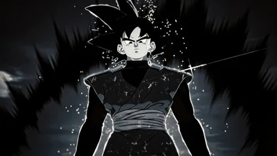 Grayscale Warrior with White Sparks HD Wallpaper