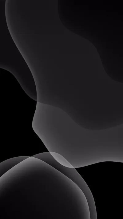 Grey Abstract Shapes on Deep Black HD Phone Wallpaper