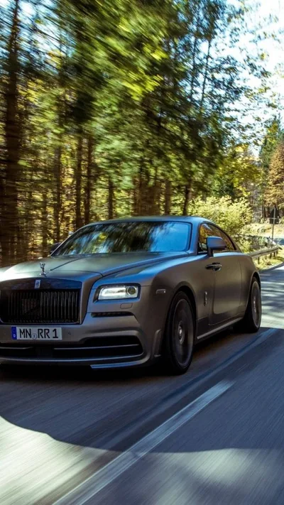 Matte Black Rolls Royce Wallpaper