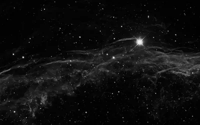 Nebula Filaments Under a Bright Star HD Wallpaper