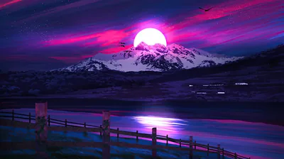 Purple Night Wallpaper