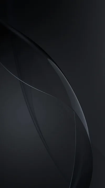 Dark Ribbon Curves on Charcoal HD Phone Wallpaper
