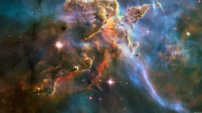 Mystic Mountain in the Carina Nebula HD Wallpaper