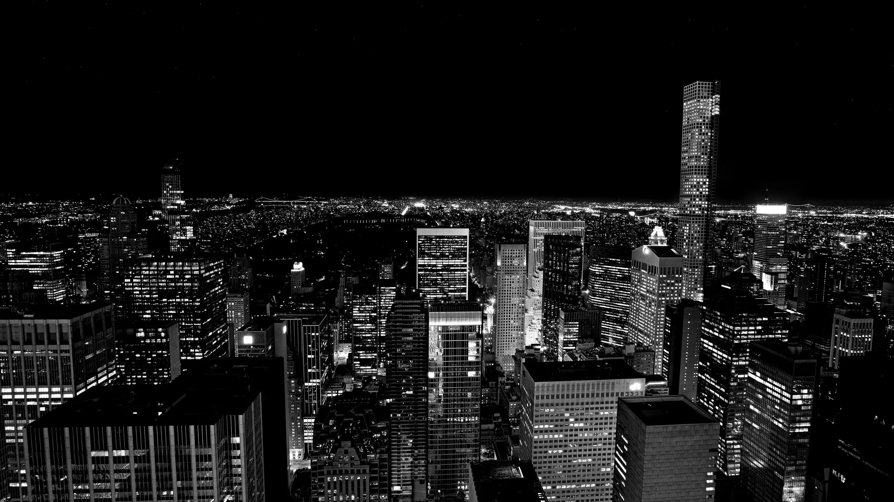 4k Amazing Wallpaper HD of City Skyscrapers at Night