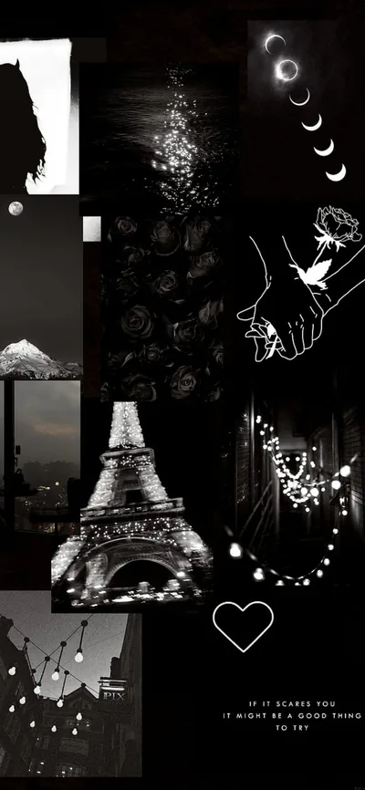Aesthetic iPhone Black Wallpapers