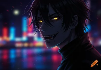 Dark and cool anime wallpaper on Craiyon