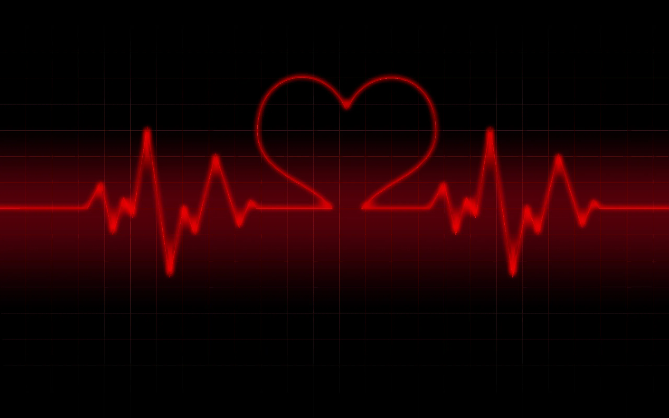 Red and Black Heart Wallpapers