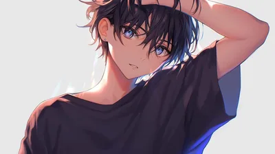Anime Boy Pushing Back His Hair HD Wallpaper