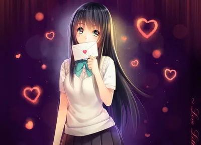 Heartfelt Moments Anime HD Wallpaper with a Touch of Love