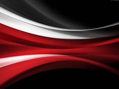 White and Red Waves over Black HD Wallpaper