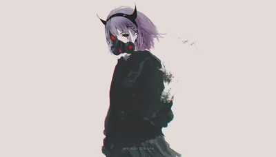 Anime Girl With Mask Wallpapers