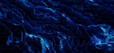 Deep Blue Ocean Surface at Night HD Wallpaper