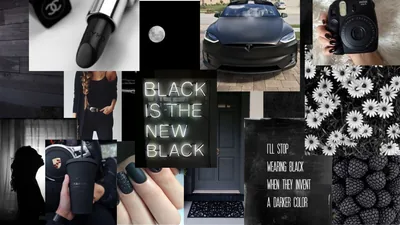Black Girly Background Wallpaper