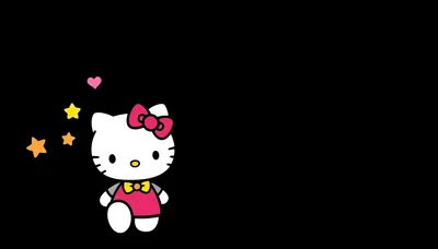 Hello Kitty Wallpaper Black Background