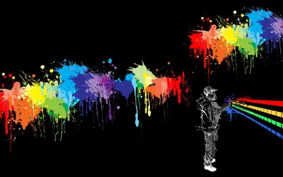 Black Cool Graffiti HD Wallpaper