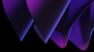 Purple Gradient Folds on Black HD Wallpaper