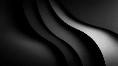 Smooth Black and White Curves HD Wallpaper