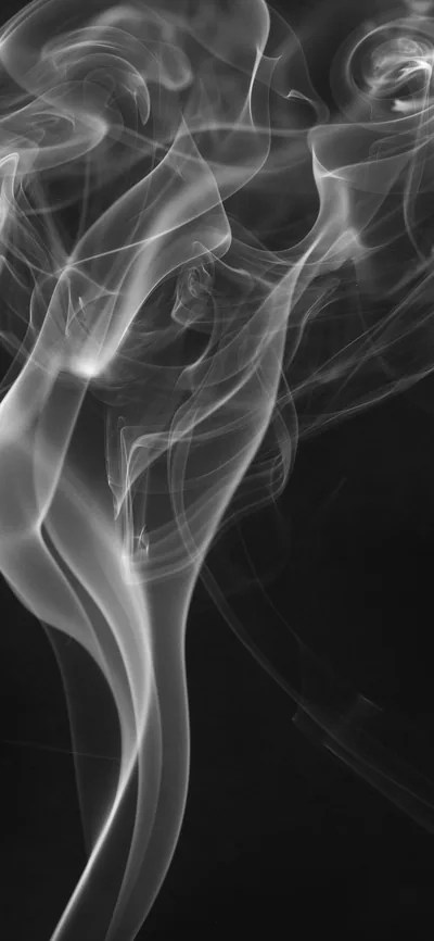 Smoky Dark Bw Black Texture Smoke Pattern iPhone Wallpaper