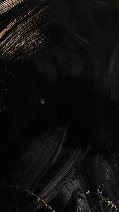 Black Paint Brush Strokes on Canvas HD Phone Wallpaper