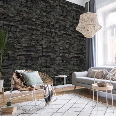 Wallpaper Black wall bimago