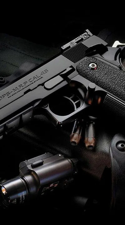 Cool black gun wallpaper sc iPhone6sPlus
