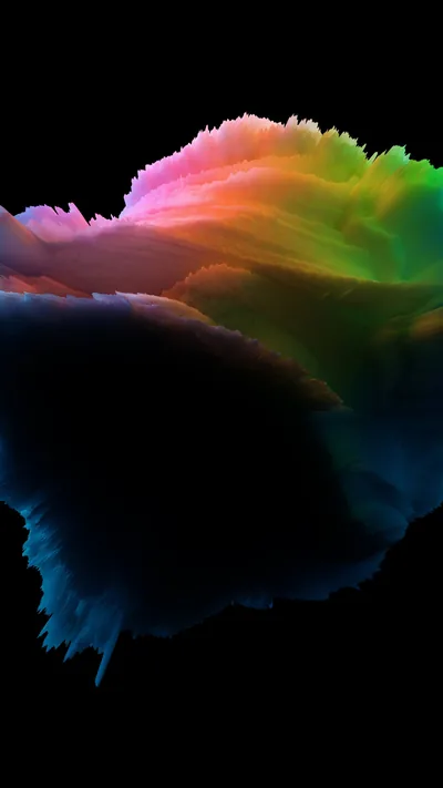 Mixed Colors Art Pattern Black Background 4K 5K HD Abstract Wallpapers