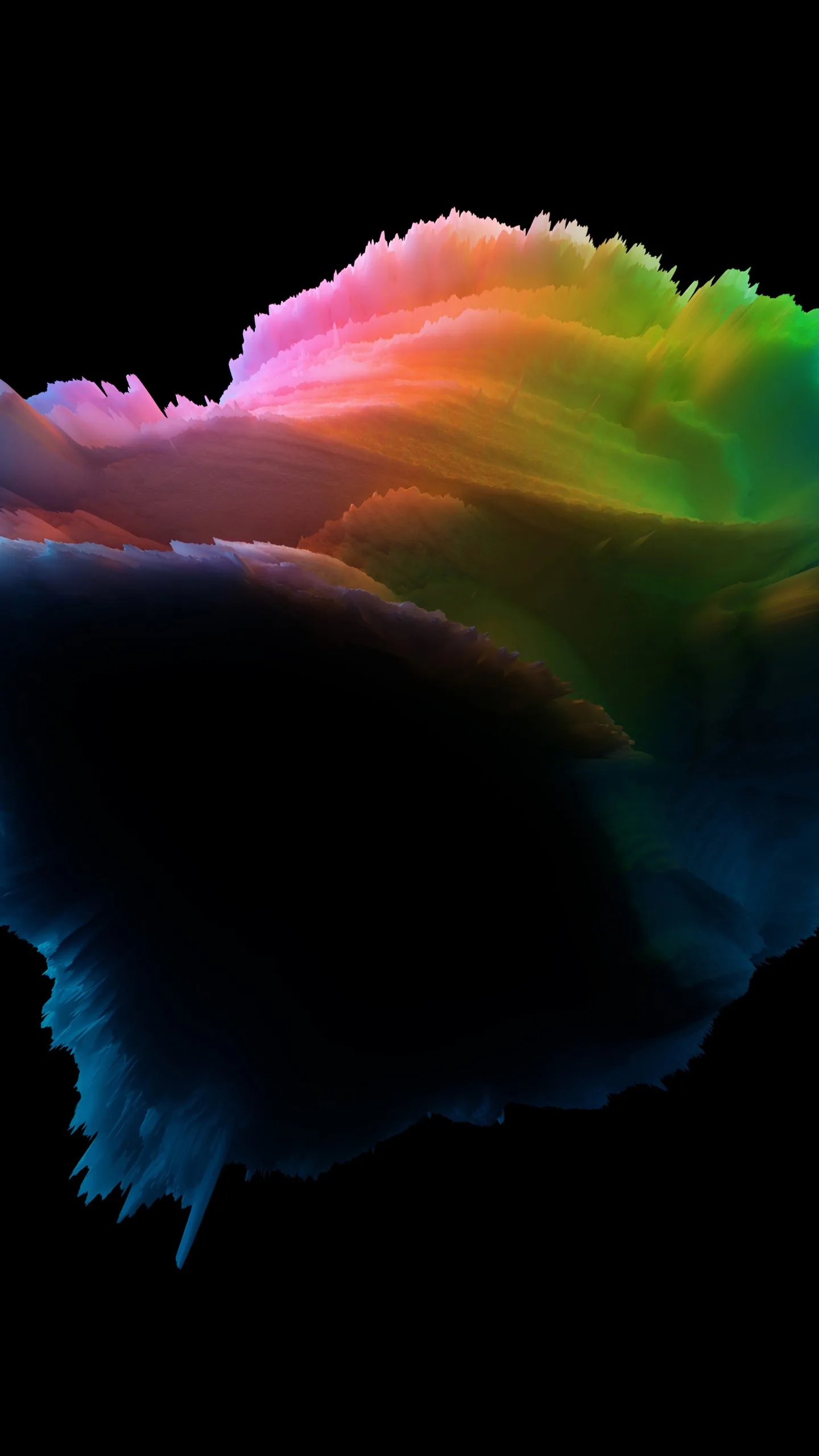 Mixed Colors Art Pattern Black Background 4K 5K HD Abstract Wallpapers