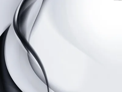 Soft Silver Swirl on White HD Wallpaper