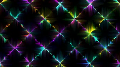 Diamond Grid of Light Bursts HD Wallpaper