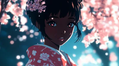 Black Anime Girl 4k Wallpapers and Backgrounds