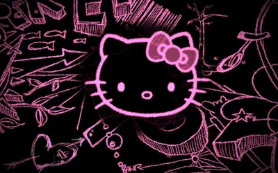 Black Hello Kitty Computer Wallpapers