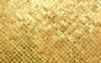 Gold Mosaic Tile Pattern HD Wallpaper