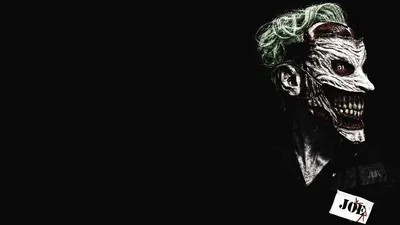Horror Joker Face in Darkness HD Wallpaper