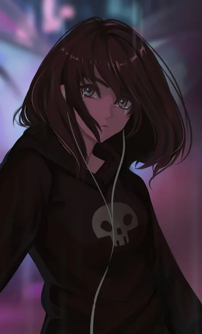 Hipster Anime Black