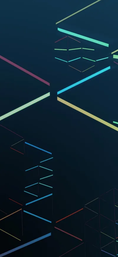Wallpaper Android, Google Now, Pixel 4, Light, Black, Background Free Image