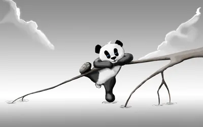 Playful Panda A Stunning 4K Ultra HD Wallpaper