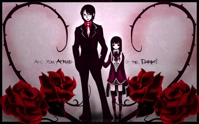Dark Anime Couple Original HD Wallpaper of Mystery and Shadows