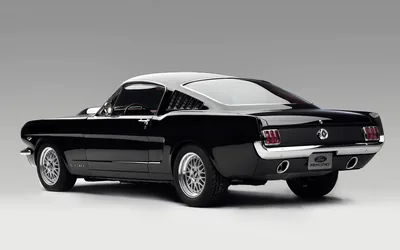 Phone wallpaper Vehicles, Black Car, Ford, Ford Mustang Fastback
