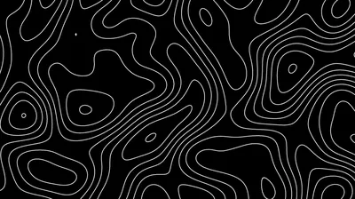 White Contour Map Lines HD Wallpaper