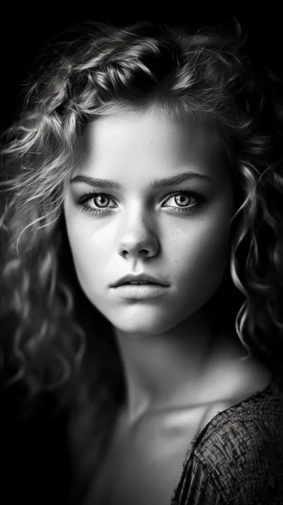 Monochrome Muses B&W Portrait of Beautiful Woman