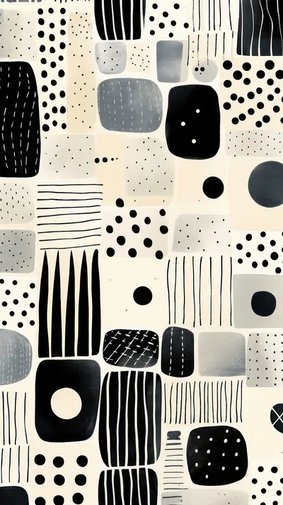Polka Dot Cute Pattern Wallpaper Black Background Images