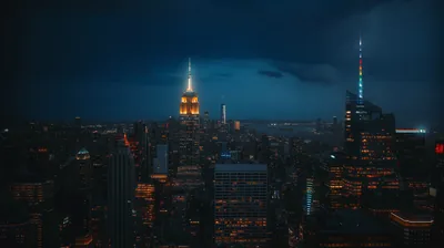 City At Night Wallpaper Aesthetic