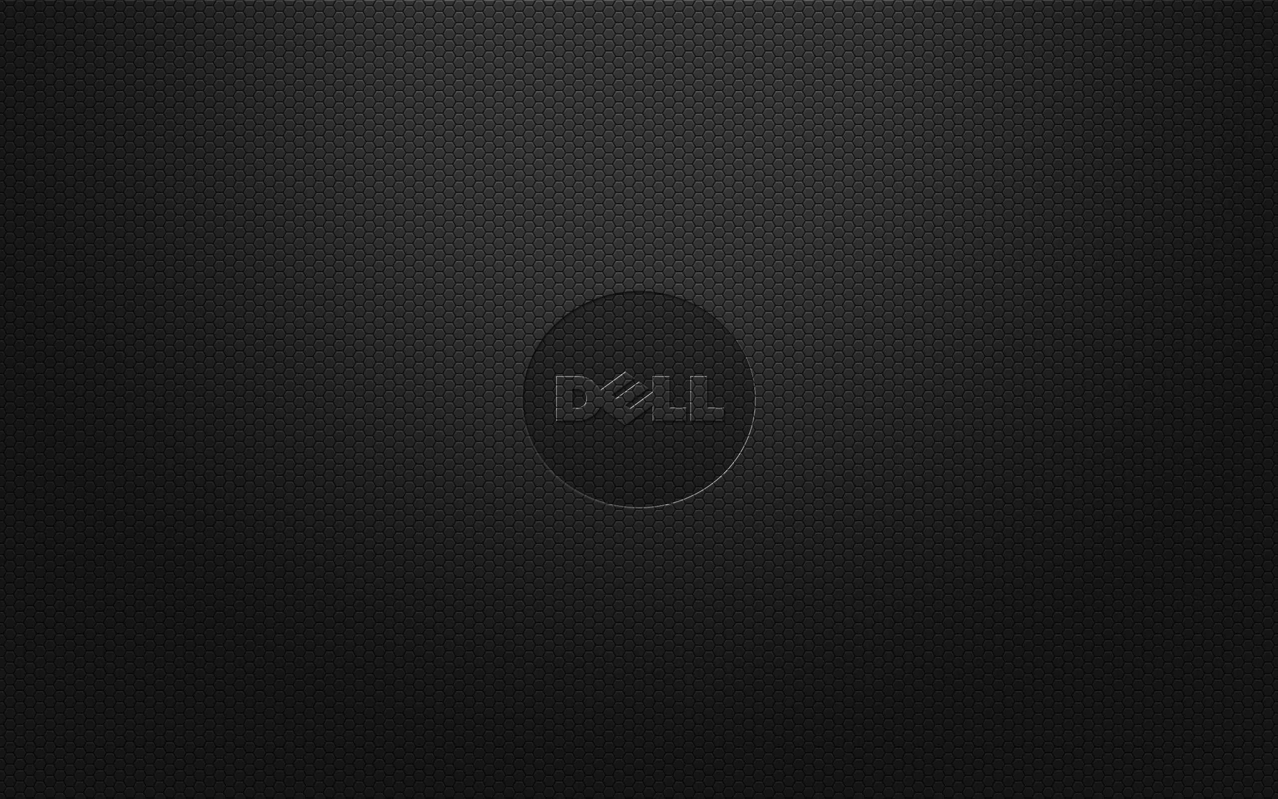 2K HD Wallpaper Dell Logo Digital Art Minimalism Texture