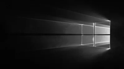 Windows Logo in Grey Light HD Wallpaper