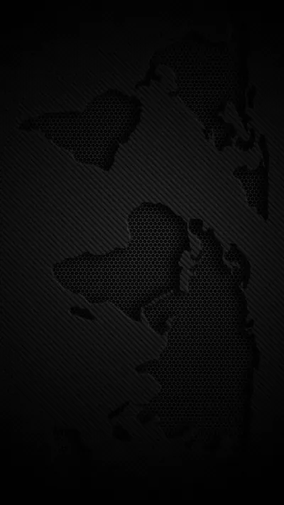 World Map on Dark Carbon Texture HD Phone Wallpaper