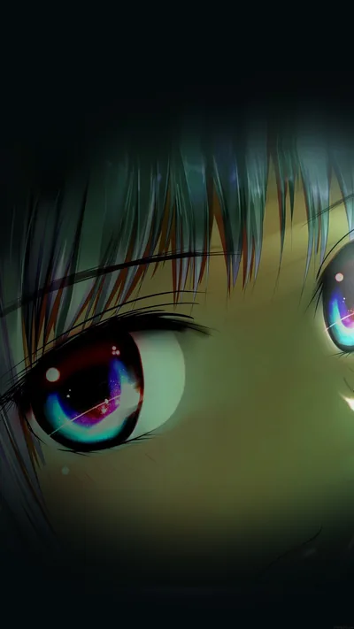 Galaxy Eyes Close-Up in the Dark HD Phone Wallpaper