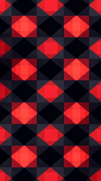 Red Black Geometric Full HD Wallpaper