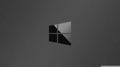 Windows Logo in Black and Silver HD Wallpaper
